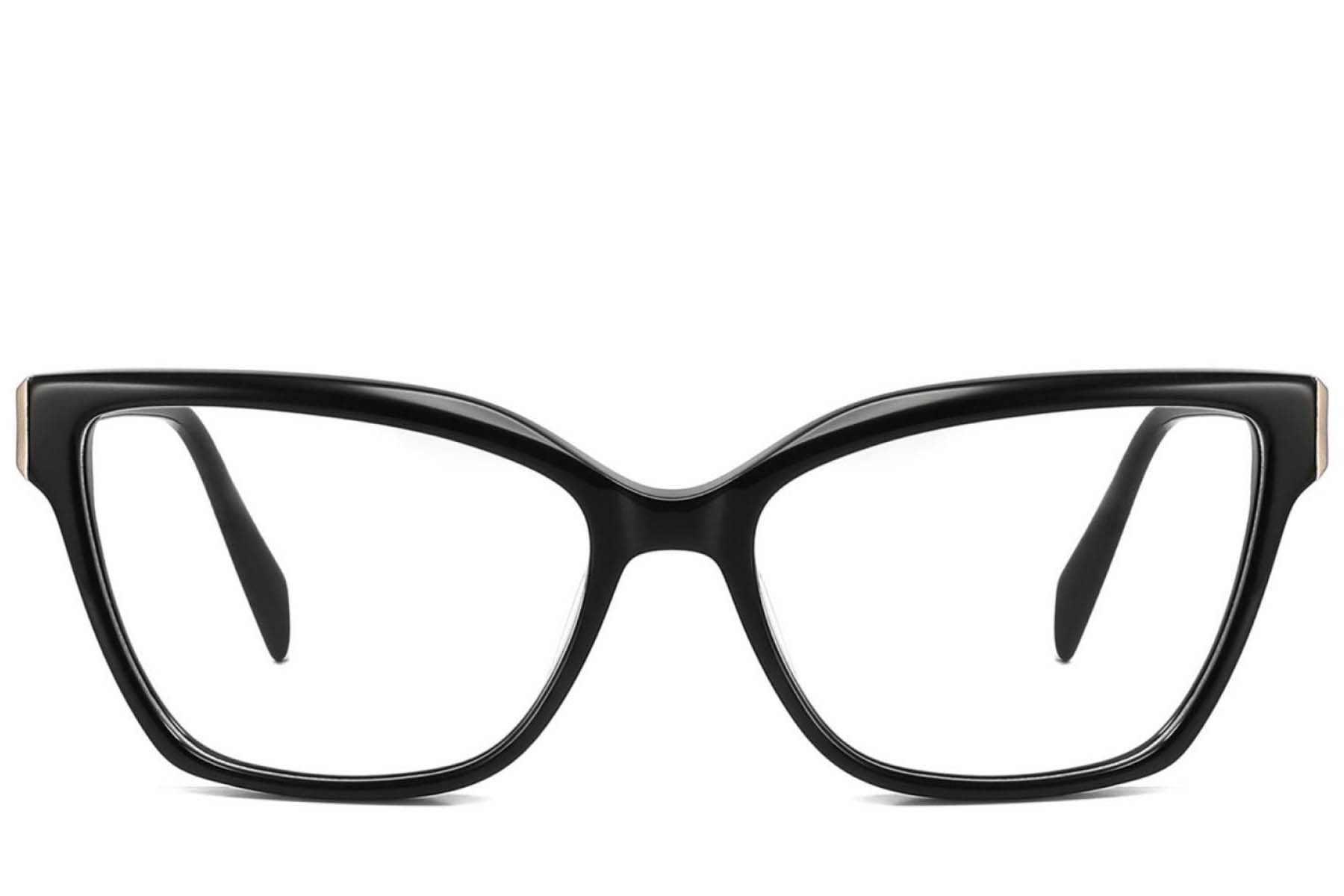 Lunettes papillon en acétate noir #BS2425-1957