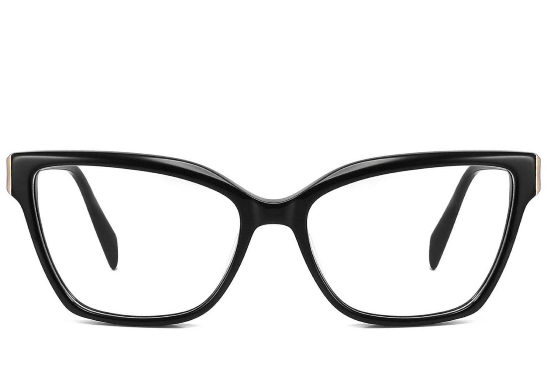 Butterfly Black Acetate Glasses #BS2425-1957