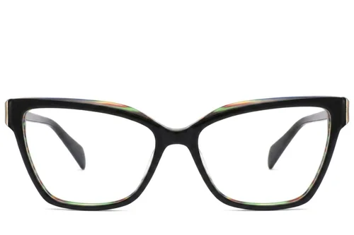 Lunettes papillon en acétate noir #BS2425-1958