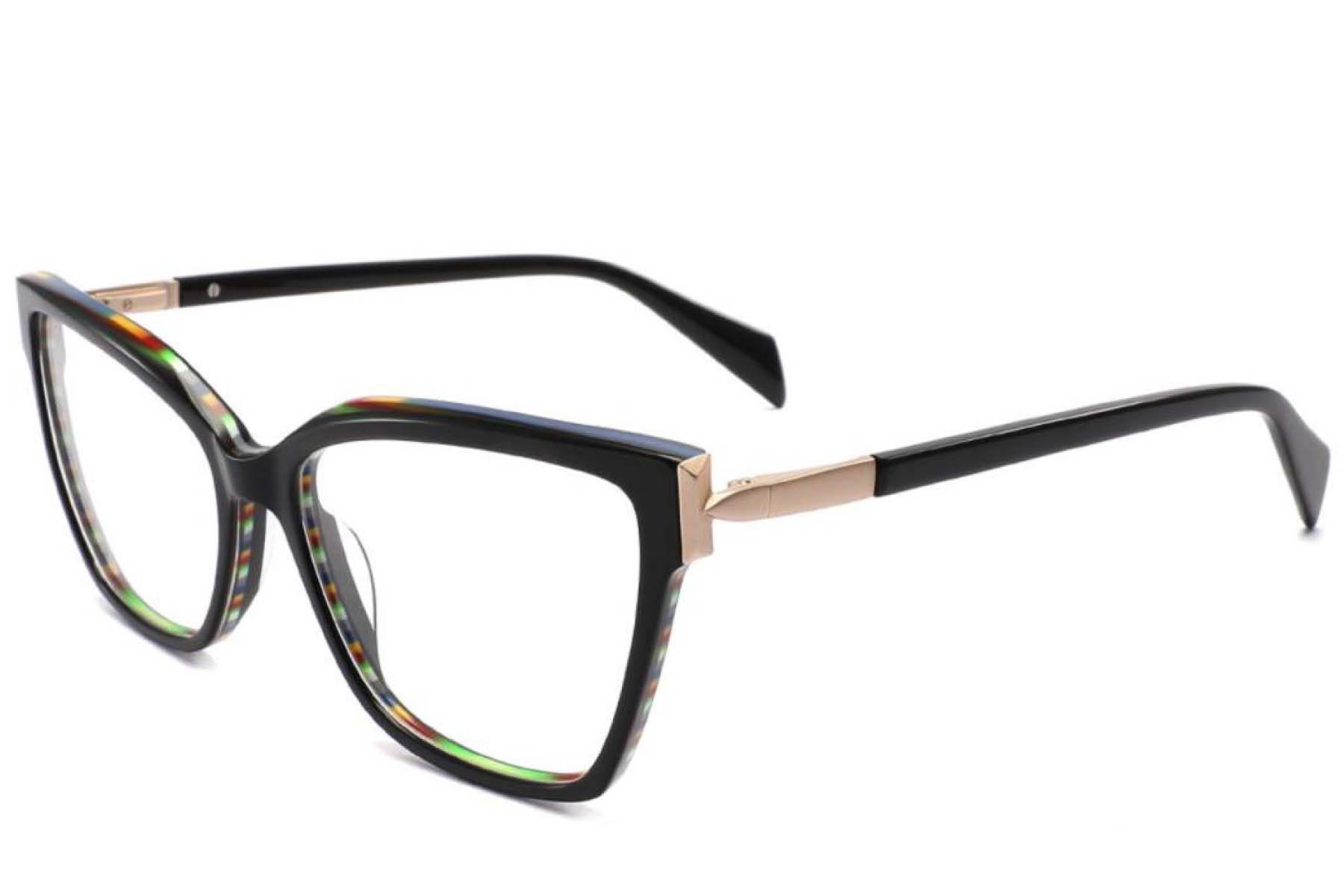 Butterfly Black Acetate Glasses #BS2425-1958