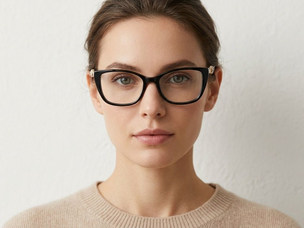 Butterfly Black Acetate Glasses #BS2425-1964