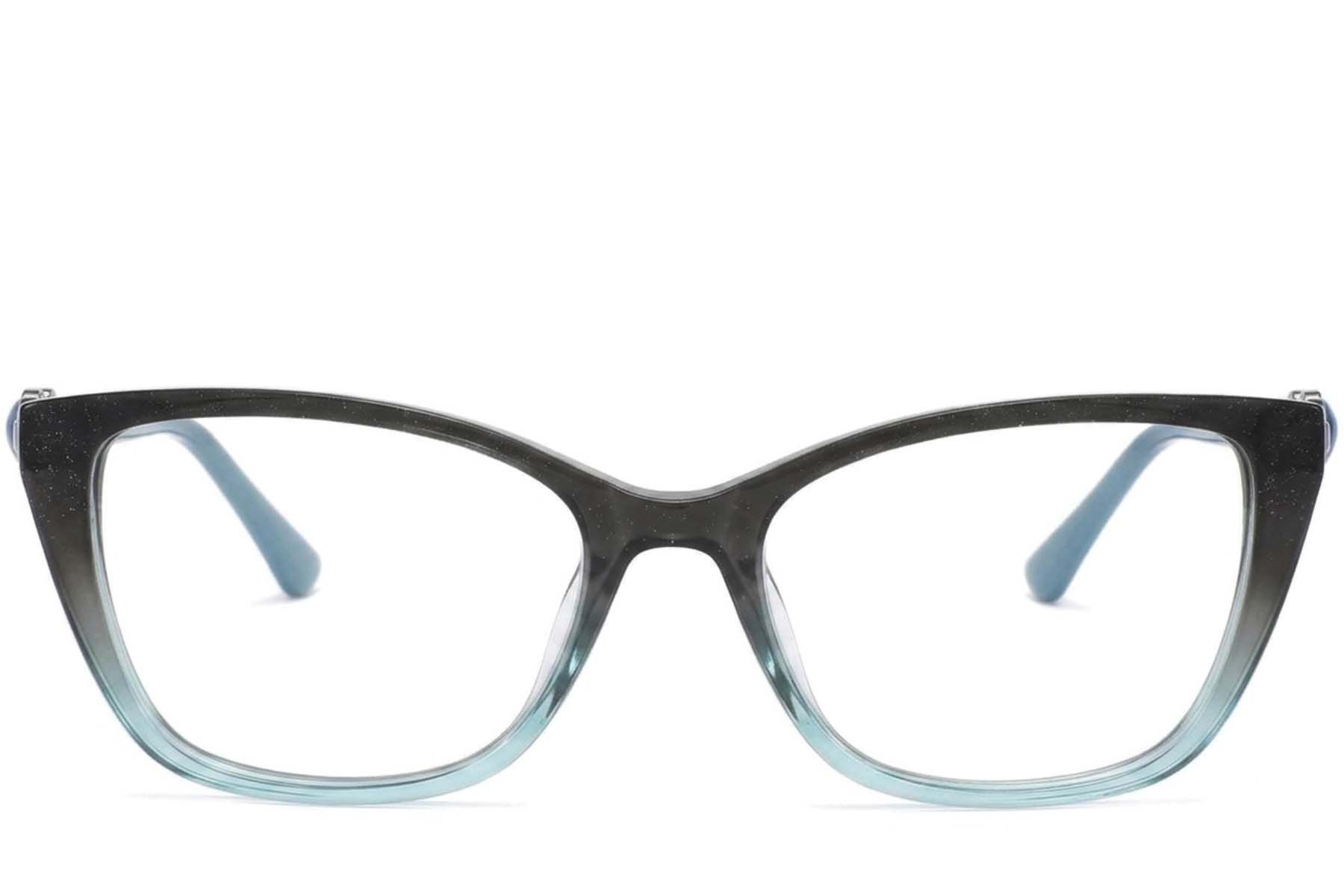 Lunettes en acétate bleu papillon #BS2425-1966