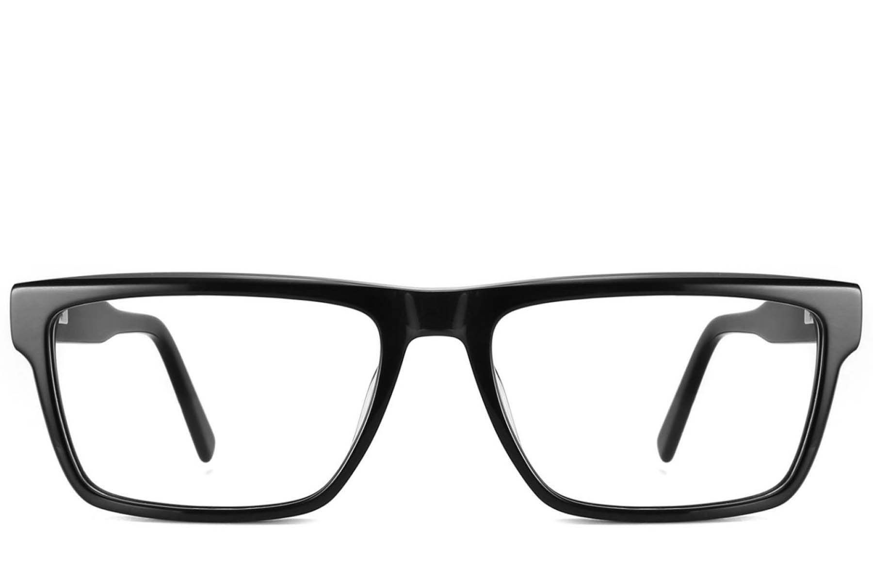 Rectangular Black Acetate Glasses #BS2425-1969