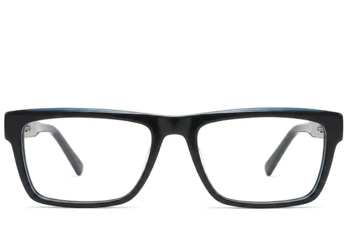 Lunettes rectangulaires en acétate gris #BS2425-1970