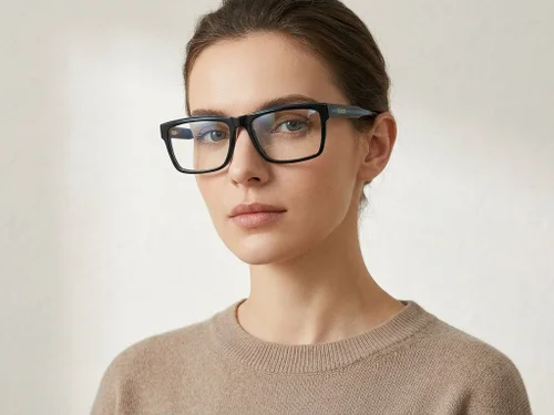 Lunettes rectangulaires en acétate gris #BS2425-1970