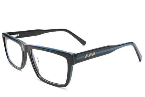 Lunettes rectangulaires en acétate gris #BS2425-1970