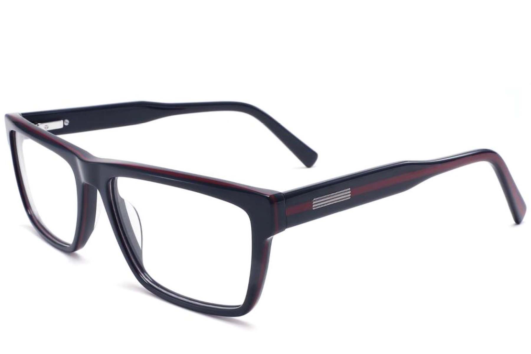Bicchieri rettangolari in acetato blu #BS2425-1971