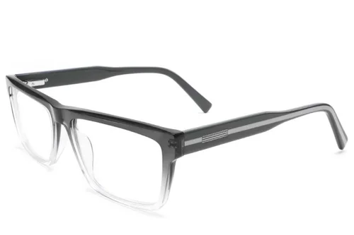 Lunettes rectangulaires en acétate gris #BS2425-1972