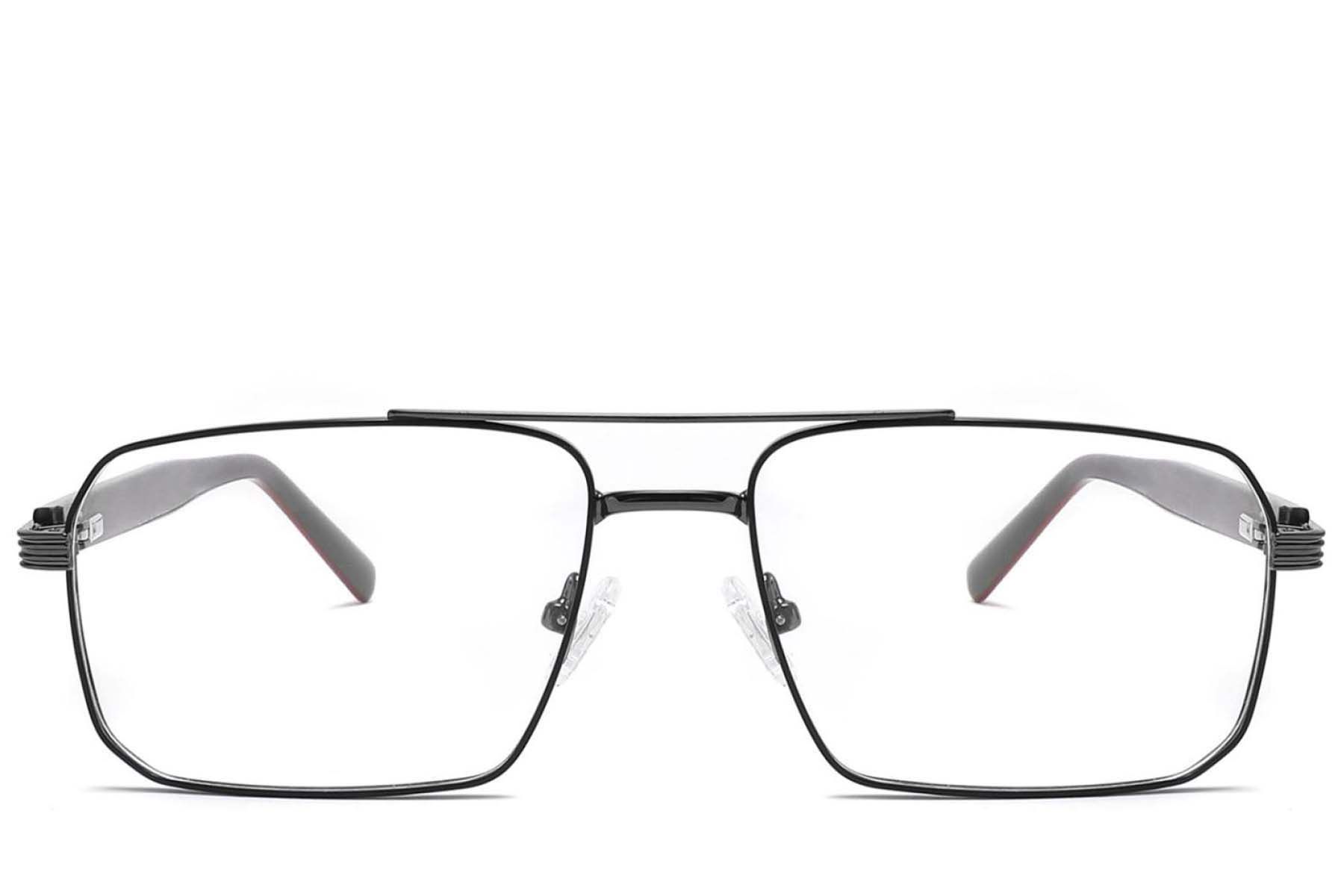 Aviator Black Metal Glasses #BS2425-1977