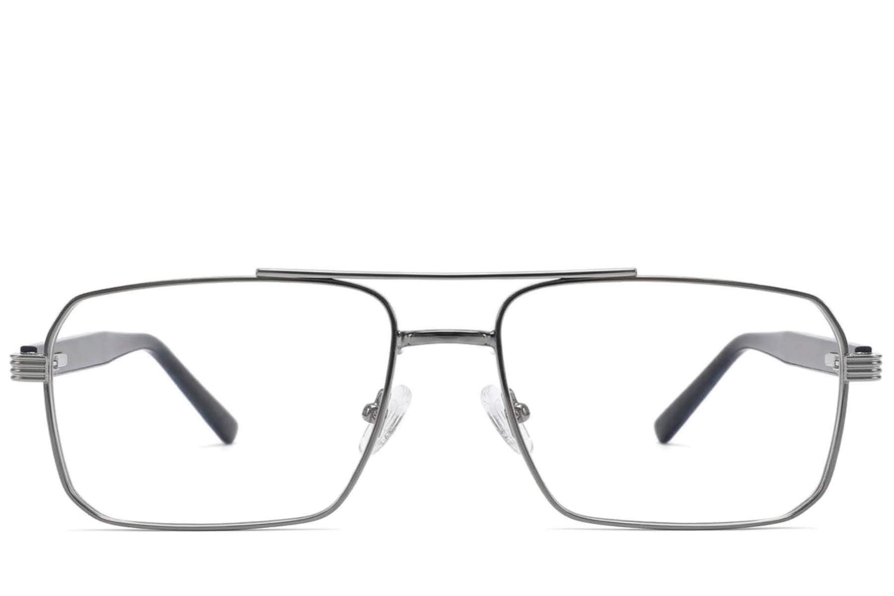 Aviator Grey Metal Glasses #BS2425-1979