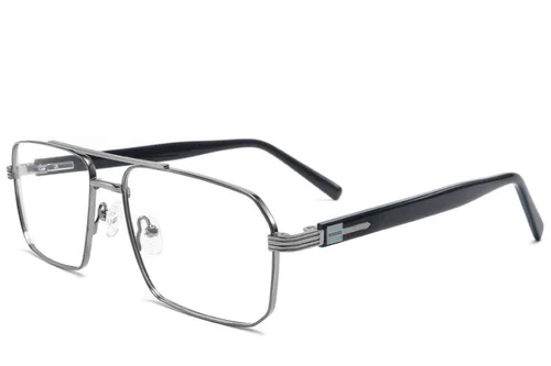 Lunettes aviateur en métal gris #BS2425-1979