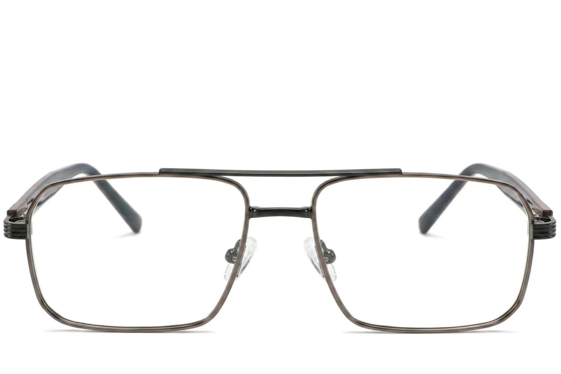 Aviator Brown Metal Glasses #BS2425-1980