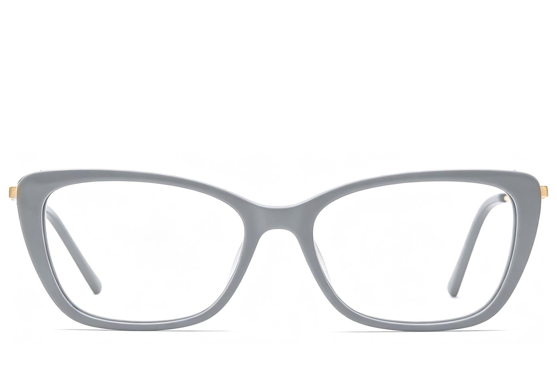 Occhiali in acetato grigio farfalla #BS2425-1989