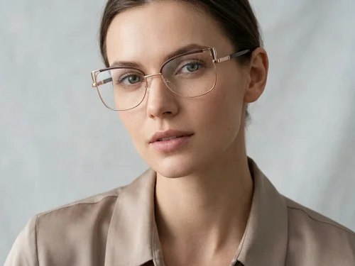 Lunettes papillon en métal marron #BS2425-1991
