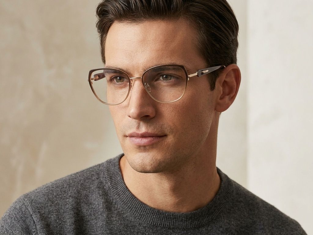 Butterfly Brown Metal Glasses #BS2425-1993