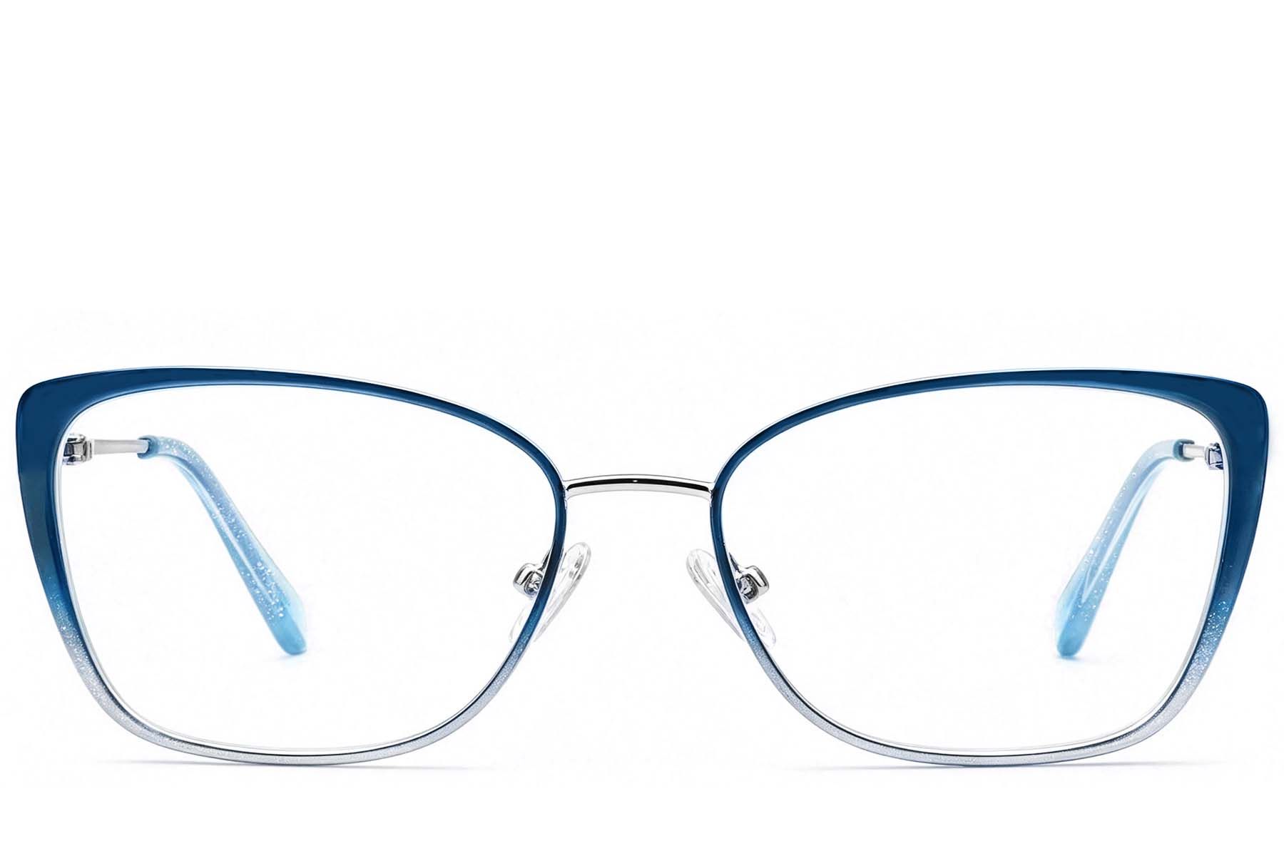 Butterfly Blue Metal Glasses #BS2425-1995