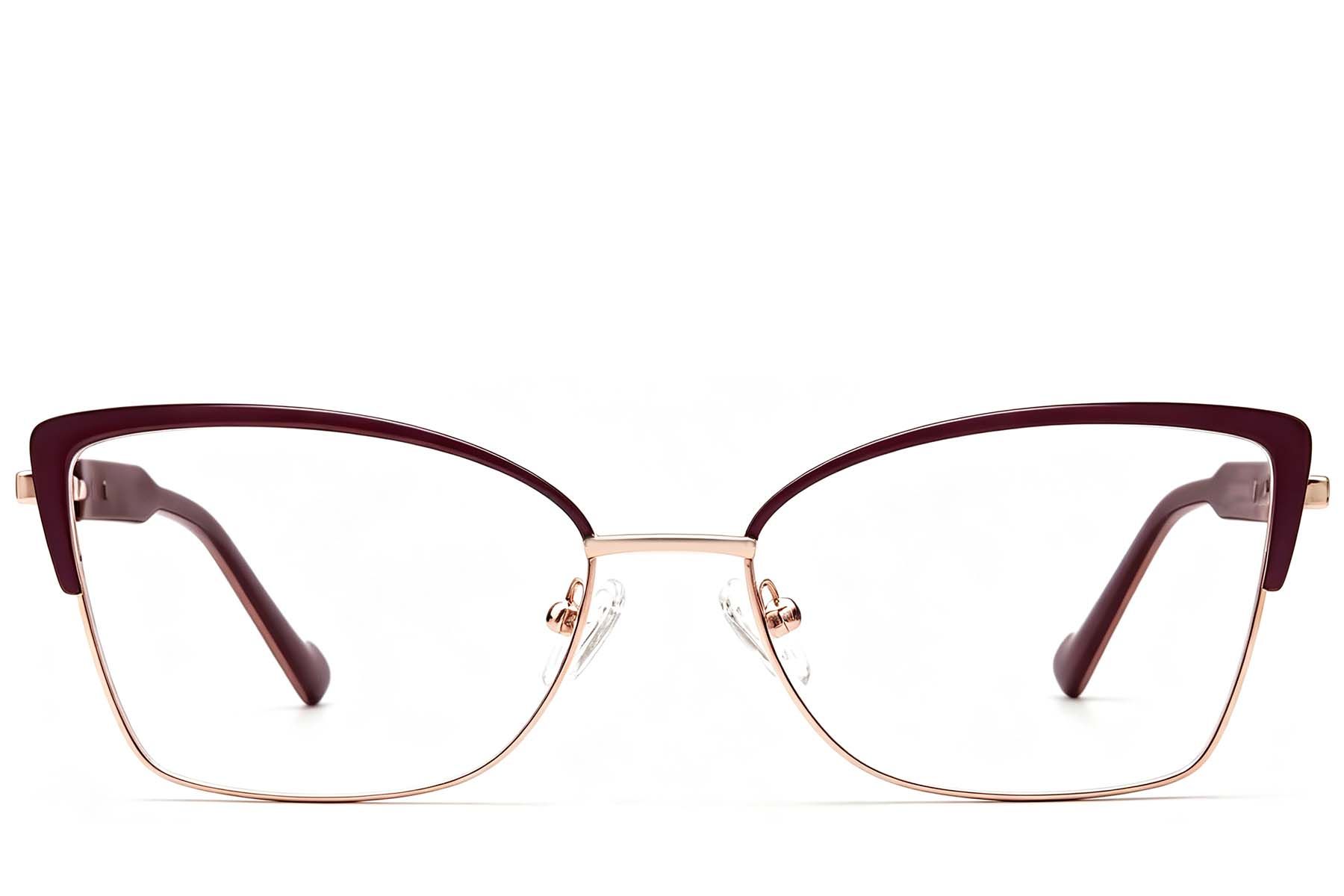 Butterfly Red Metal Glasses #BS2425-1996