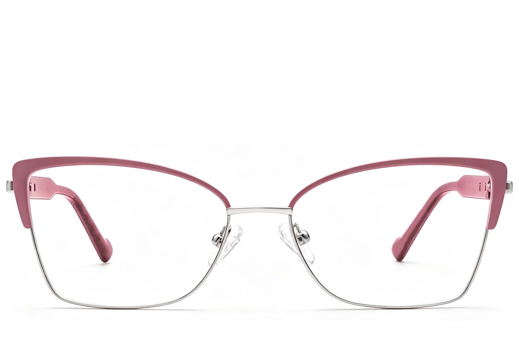 Gafas metálicas rosas con mariposa #BS2425-1997