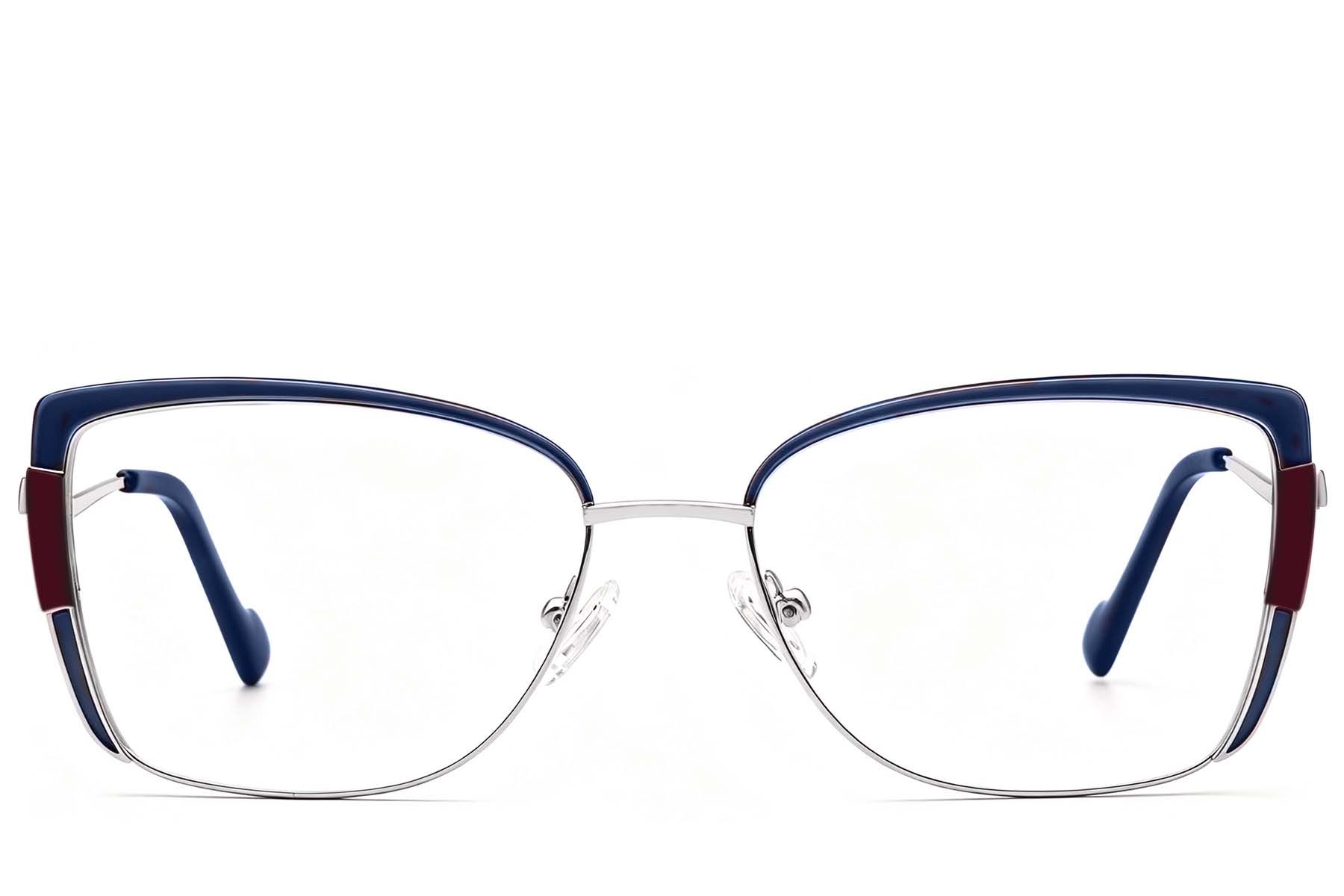 Butterfly Blue Metal Glasses #BS2425-2001
