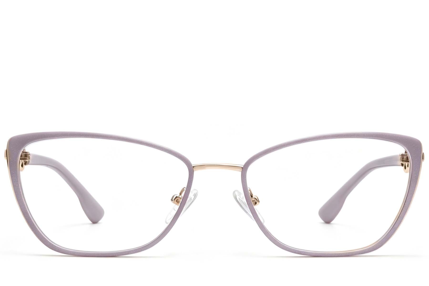 Occhiali in metallo viola a forma di farfalla #BS2425-2004