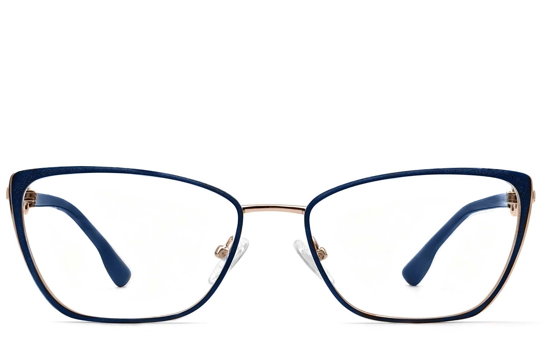 Butterfly Blue Metal Glasses #BS2425-2005