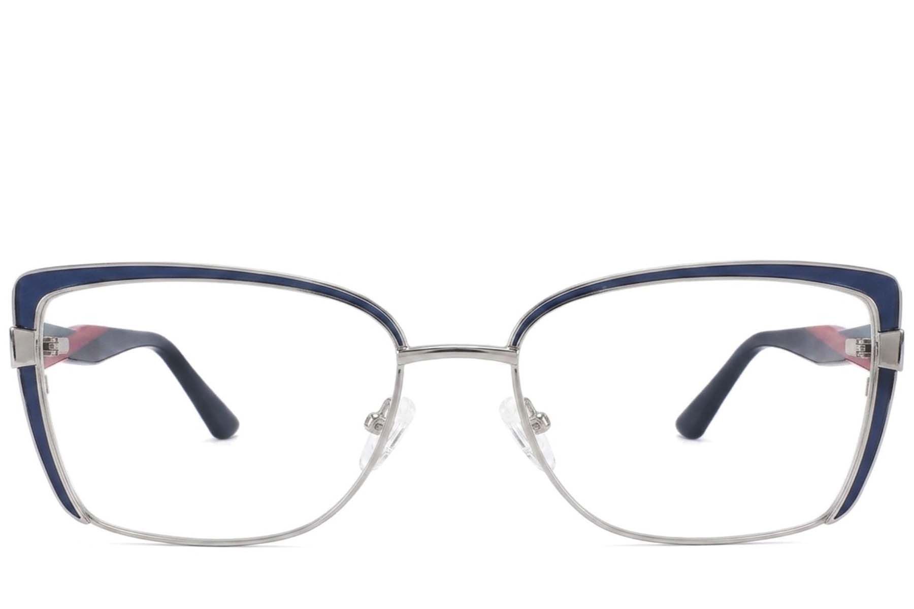 Gafas de metal azul mariposa #BS2425-2007