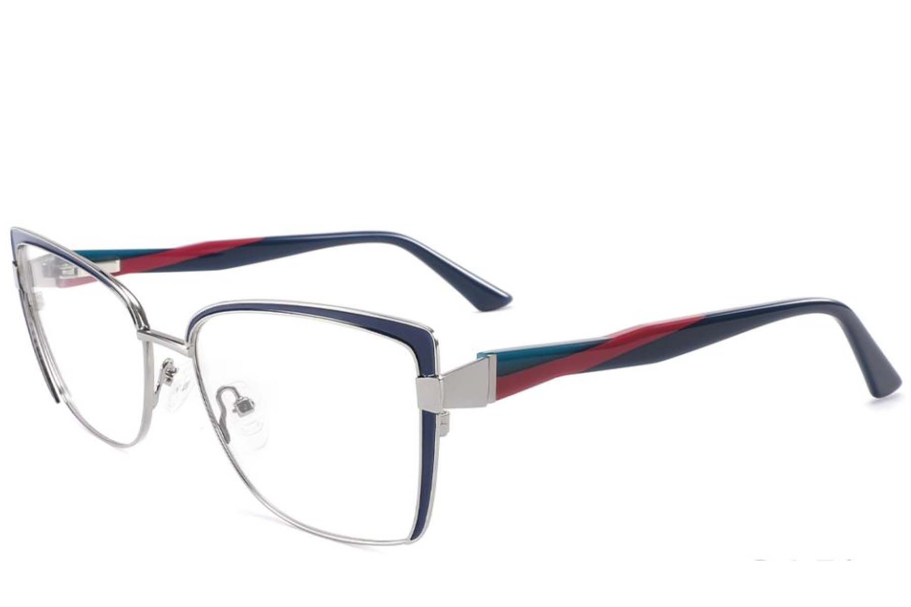 Occhiali in metallo blu farfalla #BS2425-2007