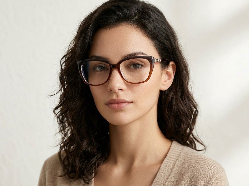 Butterfly Brown Acetate Glasses #BS2425-2010
