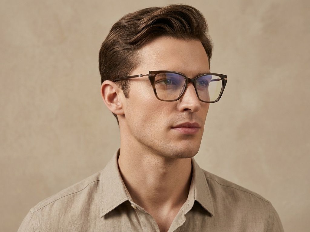 Lunettes en acétate brun papillon #BS2425-2011