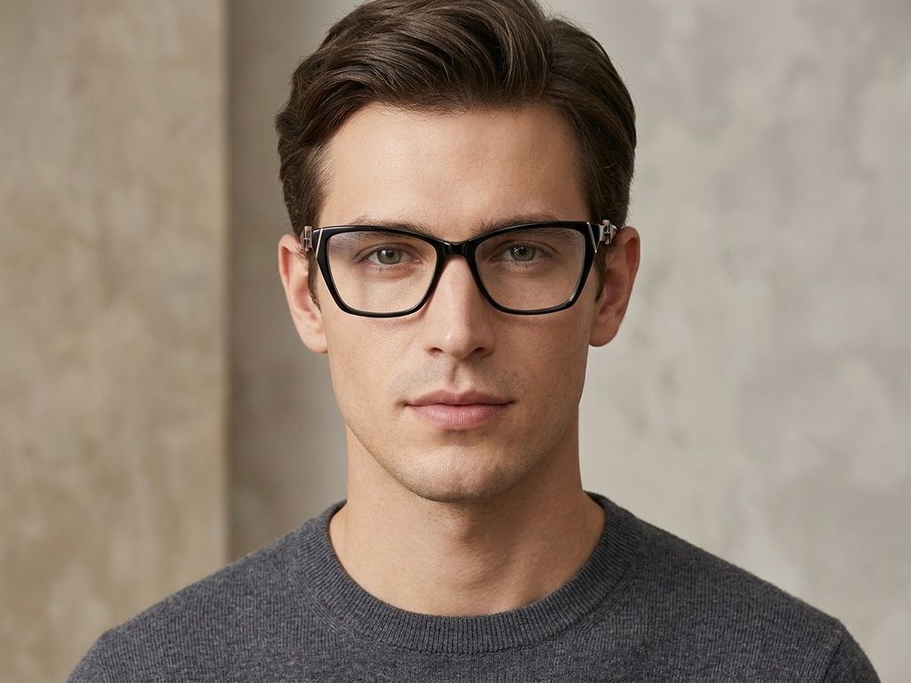 Butterfly Black Acetate Glasses #BS2425-2013