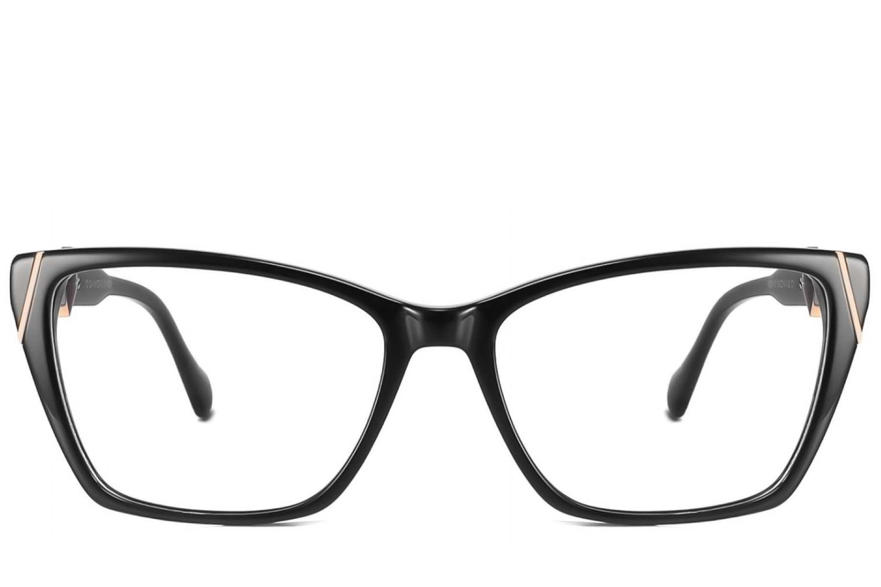 Butterfly Black Acetate Glasses #BS2425-2013