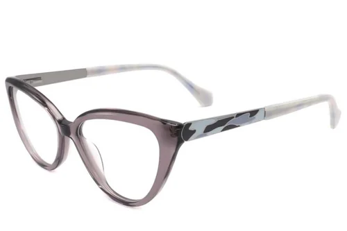 Lunettes en acétate gris papillon #BS2425-2016