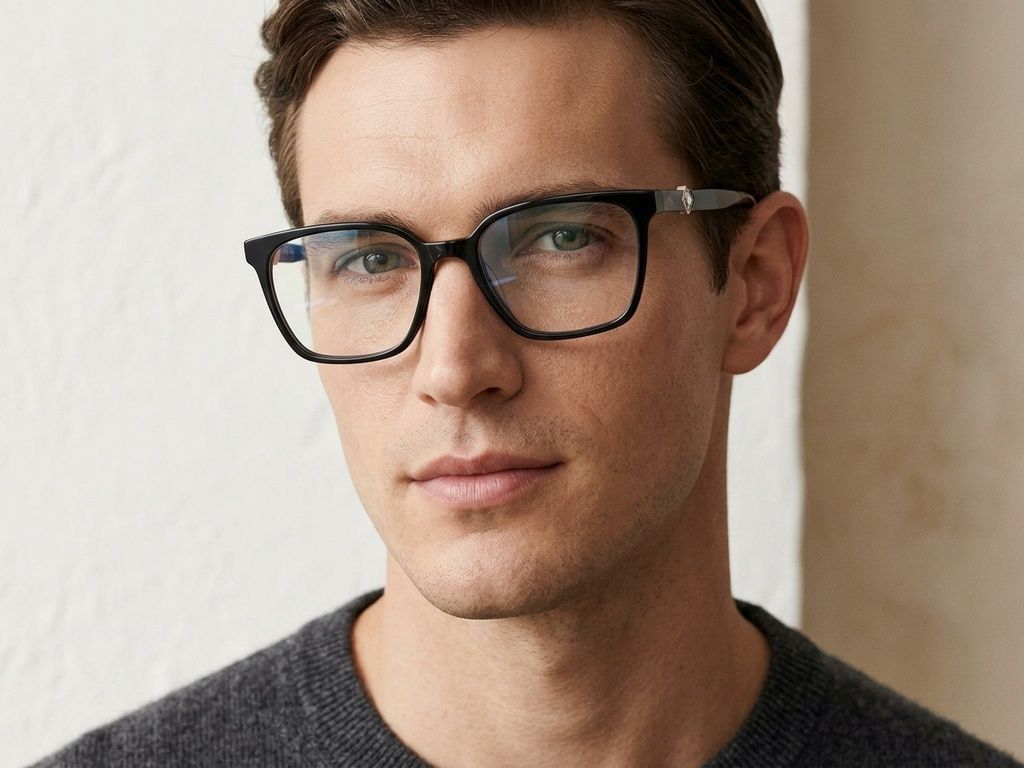 Butterfly Black Acetate Glasses #BS2425-2017