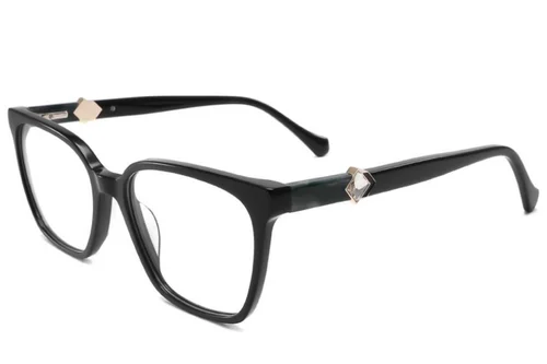 Lunettes papillon en acétate noir #BS2425-2017