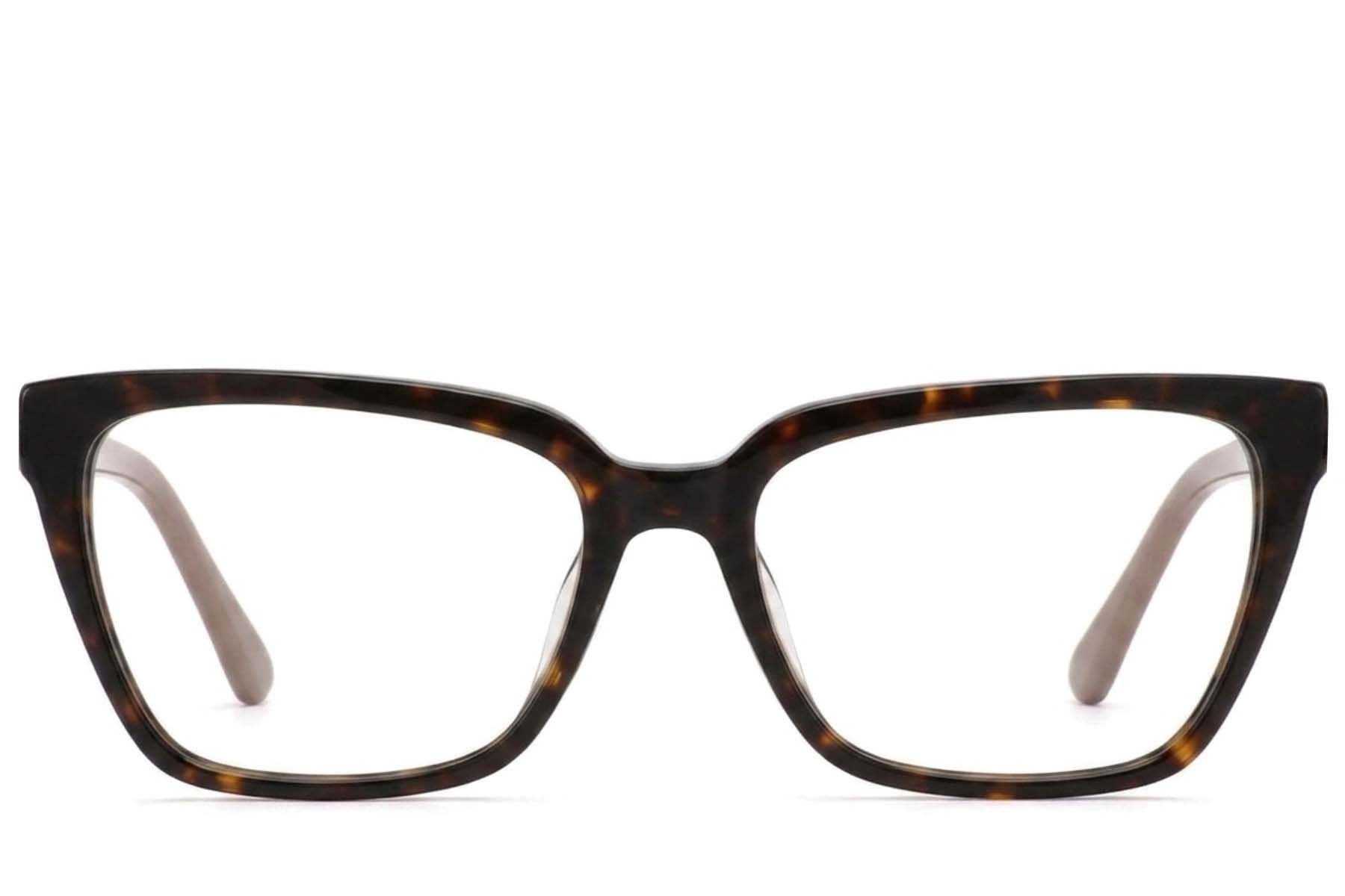 Rectangular Tortoiseshell Acetate Glasses #BS2425-2019