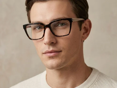 Lunettes rectangulaires en acétate écaille de tortue #BS2425-2019