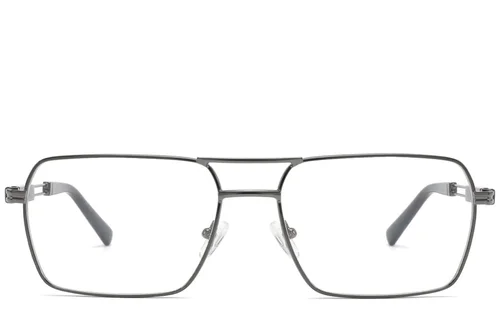 Lunettes aviateur en métal gris #BS2425-2028