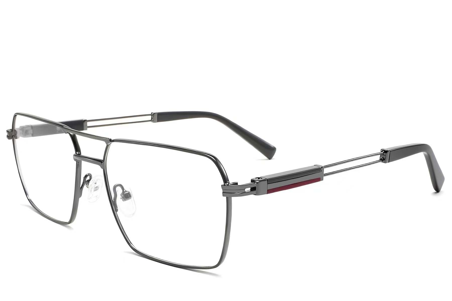 Aviator Grey Metal Glasses #BS2425-2028