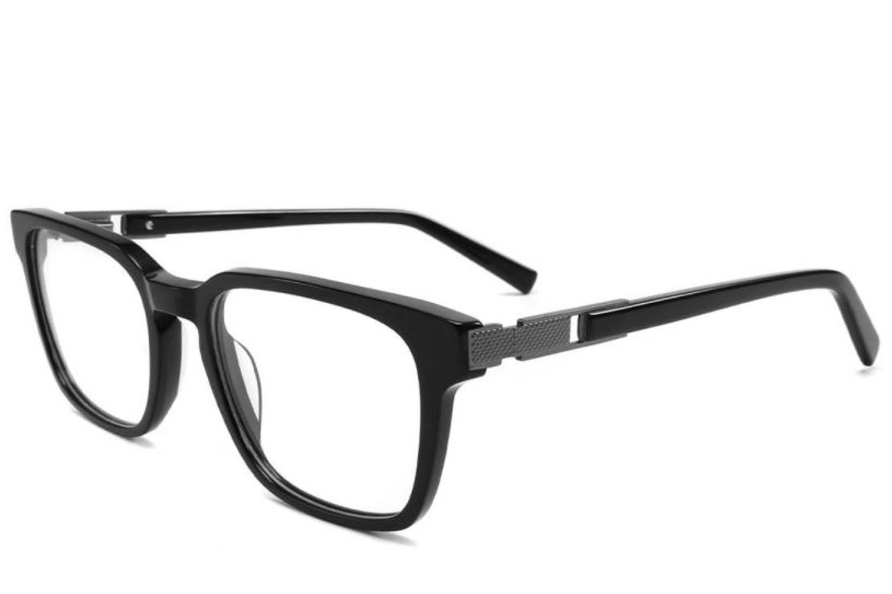 Bicchieri rettangolari in acetato nero #BS2425-2037