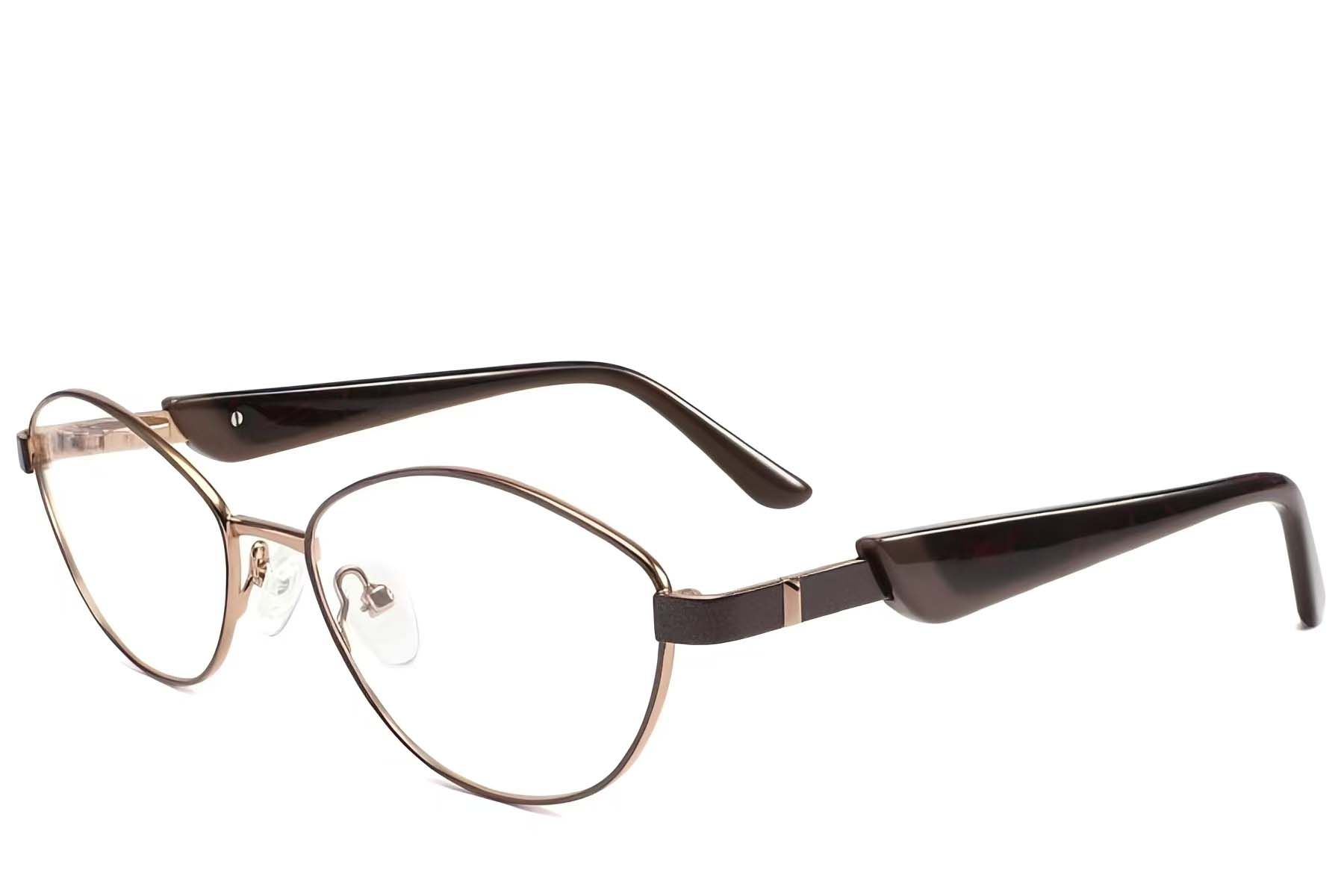 Butterfly Brown Metal Glasses #BS2425-2044