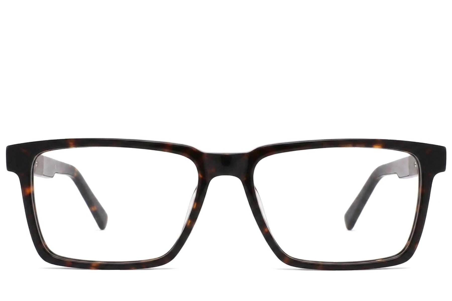 Gafas rectangulares de acetato con efecto carey #BS2425-2054