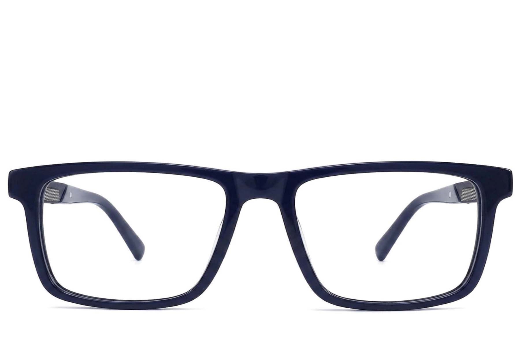 Rectangular Blue Acetate Glasses #BS2425-2062