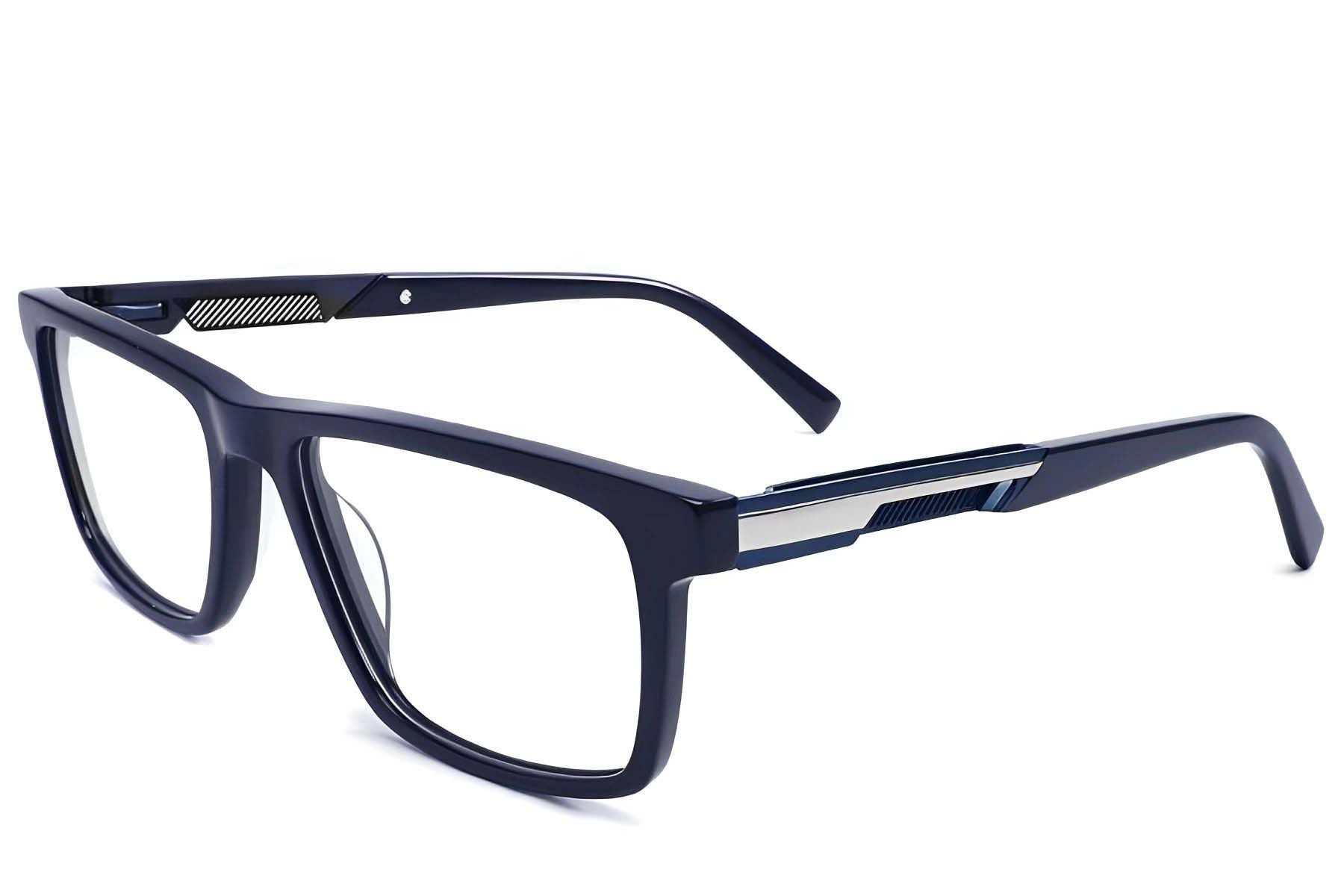 Rectangular Blue Acetate Glasses #BS2425-2062