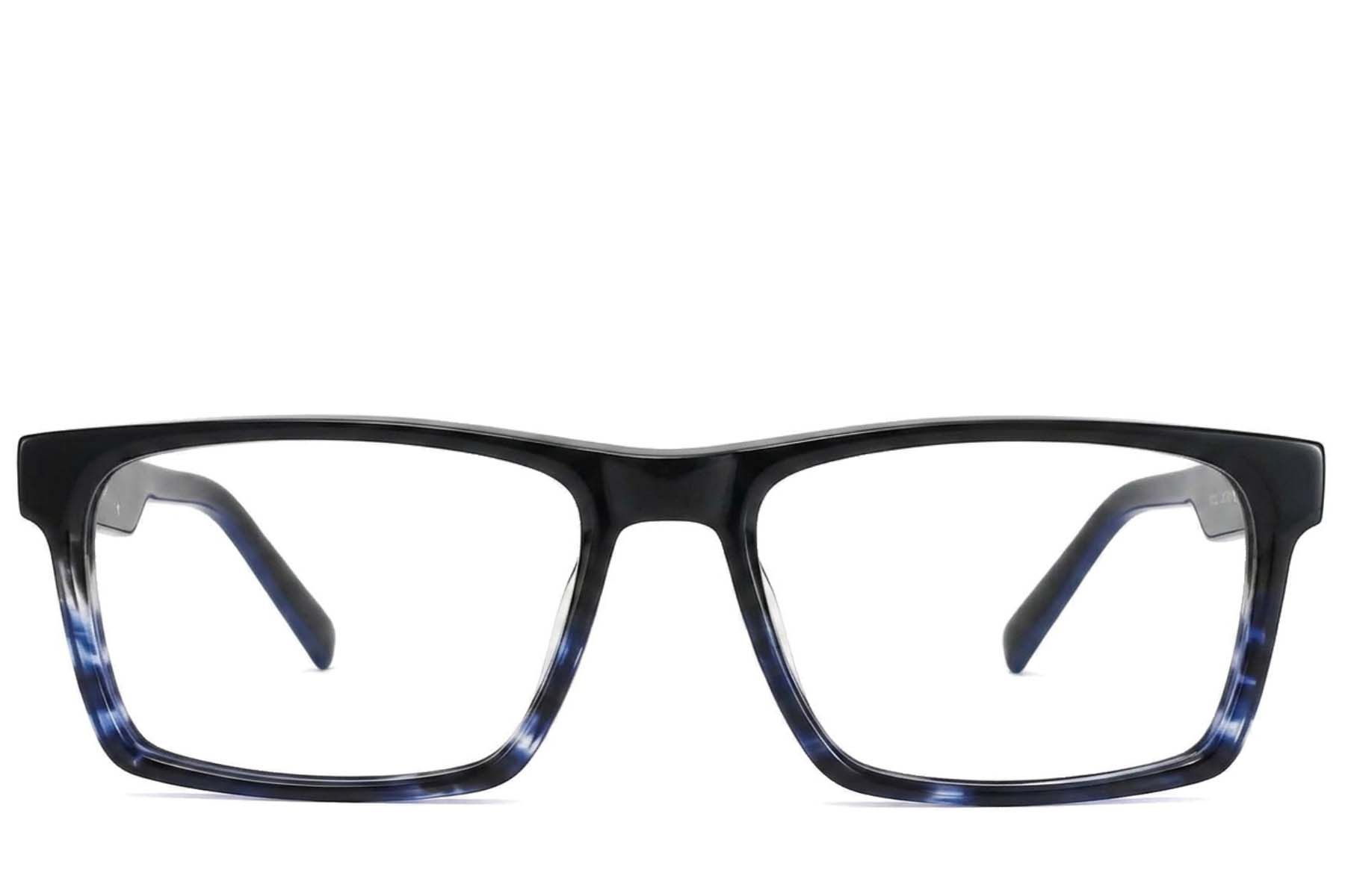 Bicchieri rettangolari in acetato blu #BS2425-2063