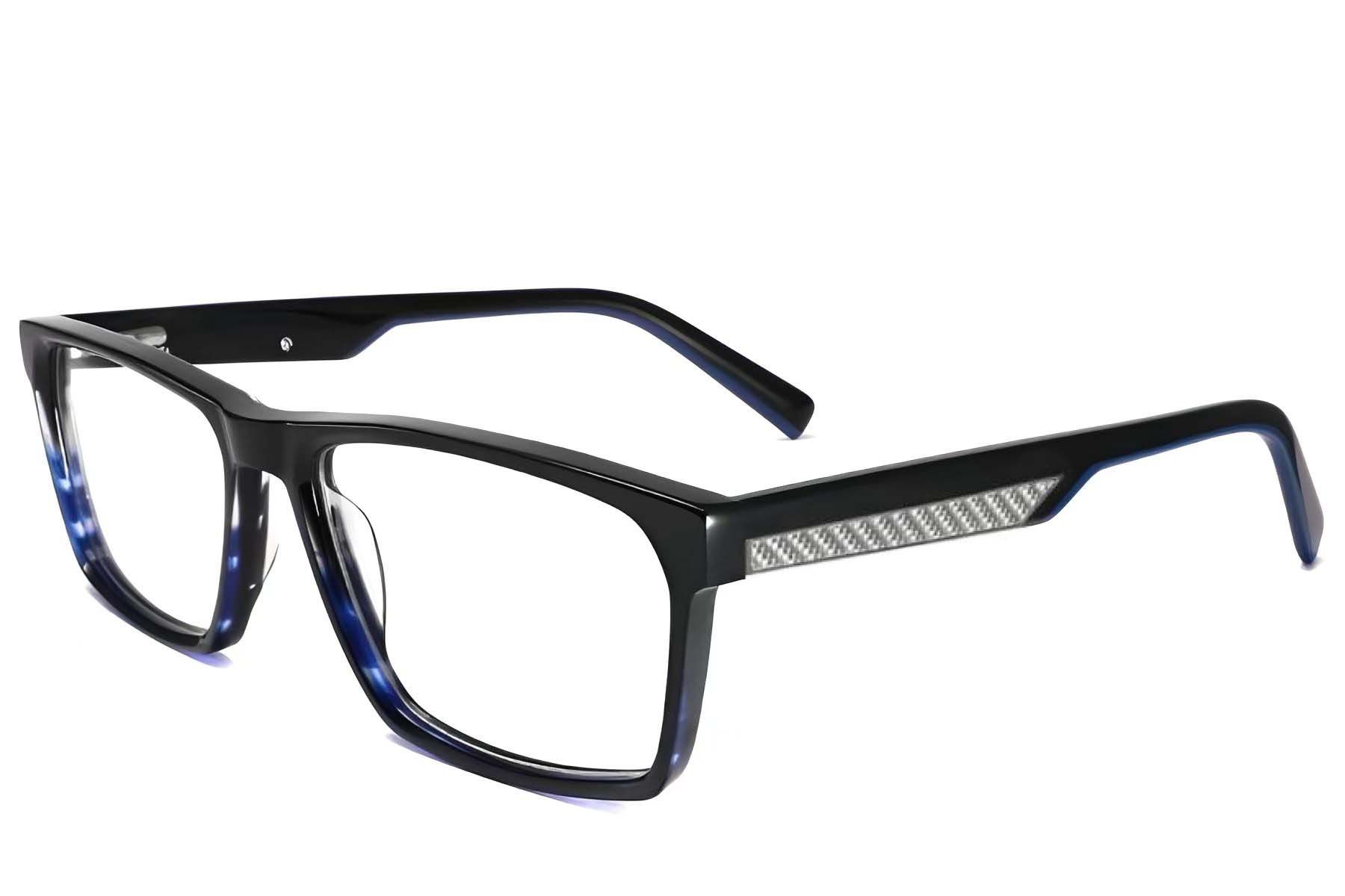 Bicchieri rettangolari in acetato blu #BS2425-2063