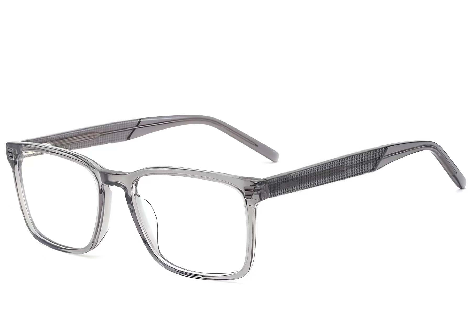 Rectangular Grey Acetate Glasses #BS2425-2068
