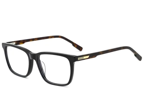 Lunettes rectangulaires en acétate noir #BS2425-2076