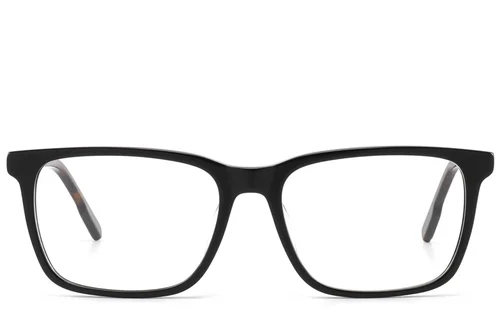 Lunettes rectangulaires en acétate noir #BS2425-2076