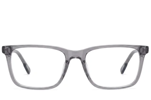 Lunettes rectangulaires en acétate gris #BS2425-2077