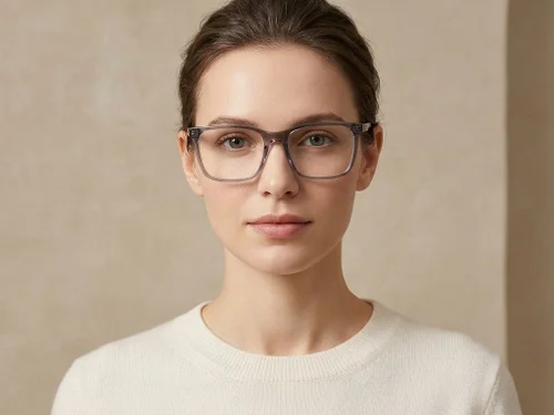 Lunettes rectangulaires en acétate gris #BS2425-2077